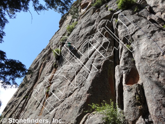 photo of The Procrastinator, 5.10b ★★★★ at Recovery Wall from Devil's Head Climbing