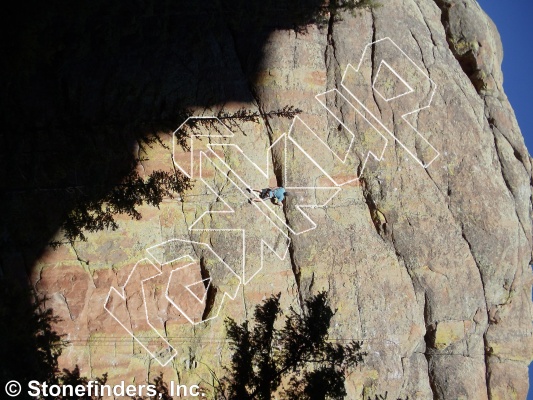 photo of Dammit Samet, 5.12d ★★★★★ at Devil's Gate from Devil's Head Climbing