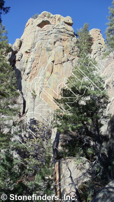 photo of It Seams To Me, 5.12b ★★★★★ at Recovery Wall from Devil's Head Climbing