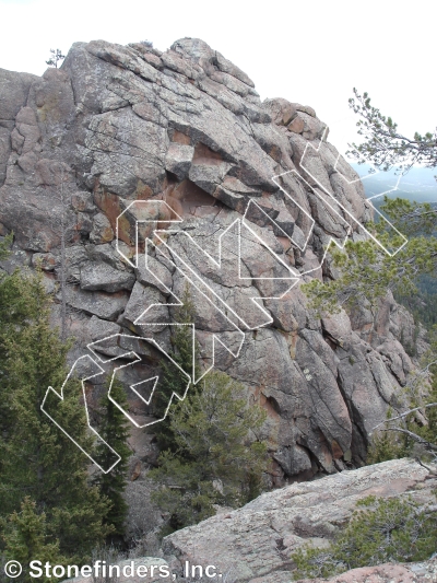 photo of Stop Touching Me, 5.11b ★★ at Digiback Wall from Devil's Head Climbing
