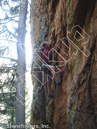 photo of Shady Lane from Devil's Head Climbing