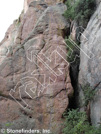 photo of Heat Stroke, 5.12a ★★★ at Minion Wall from Devil's Head Climbing