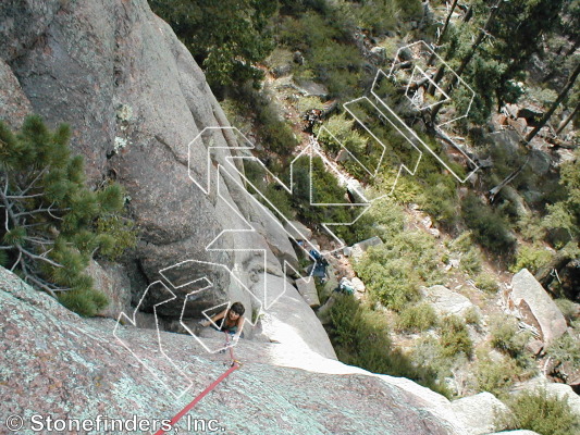 photo of The Gap , 5.9+ ★★ at Gap Wall from Devil's Head Climbing