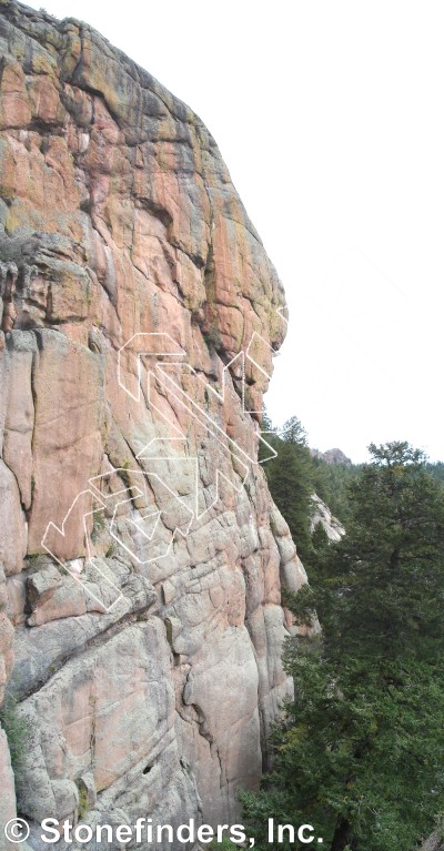 photo of My Right Foot, 5.12b ★★★ at Main Wall from Devil's Head Climbing