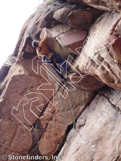 photo of The Brown Bunny , 5.13a ★★★★ at Wipeyur Buttress from Devil's Head Climbing