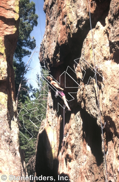 photo of Tungsten, 5.11d ★★ at Shaft from Devil's Head Climbing