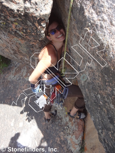 photo of Fun Hog, 5.9 ★ at Sidewalk in the Sky from Devil's Head Climbing