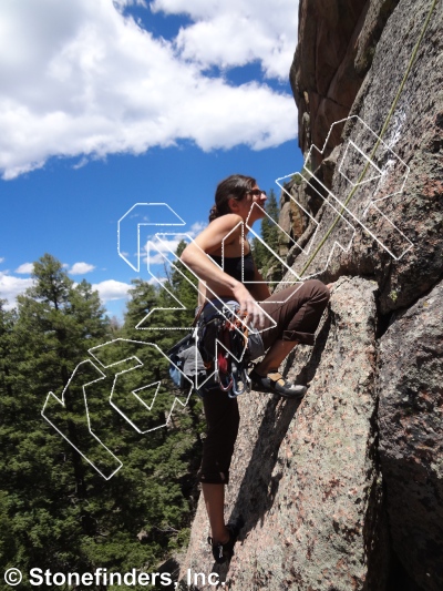 photo of Fun Hog, 5.9 ★ at Sidewalk in the Sky from Devil's Head Climbing