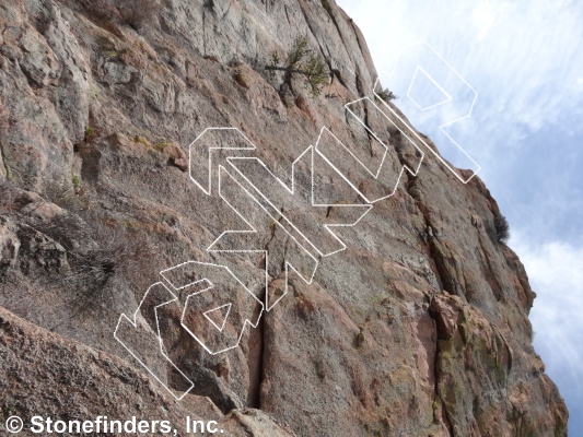 photo of Fourth Time’s A Charm , 5.10b ★★ at Slabulous from Devil's Head Climbing