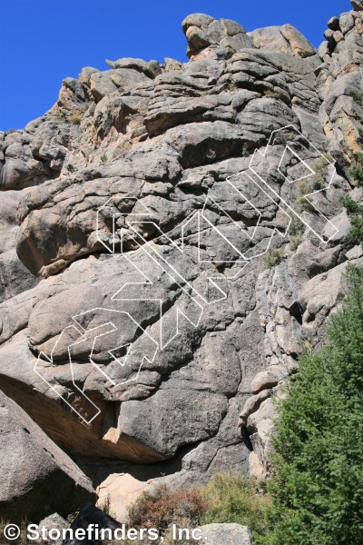 photo of No Pictures Please, 5.11b ★★★ at Southern Sun Spire from Devil's Head Climbing