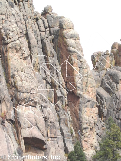 photo of Blade Runner, 5.13a ★★★★ at Switchblade from Devil's Head Climbing