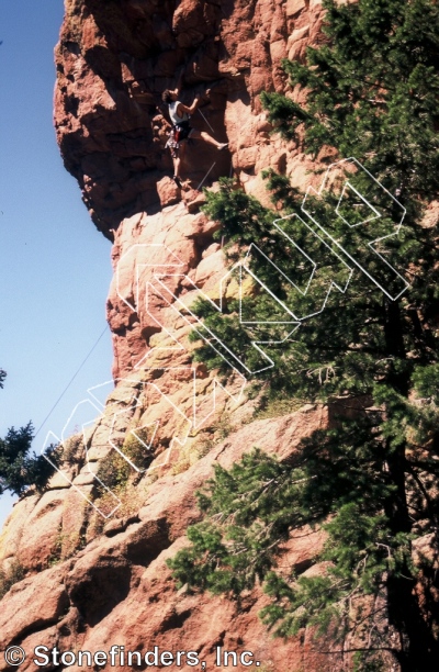 photo of Choss Temple Pilots, 5.12d ★★★ at Choss Temple from Devil's Head Climbing