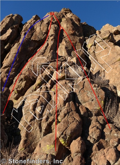 photo of Traditions , 5.9 ★ at Trad Lands from North Table Mountain Climbing