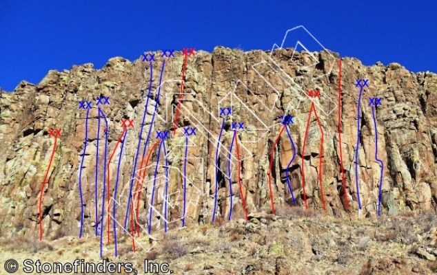 photo of Power Of Tower , 5.11b  at Winter Warmer Area from North Table Mountain Climbing