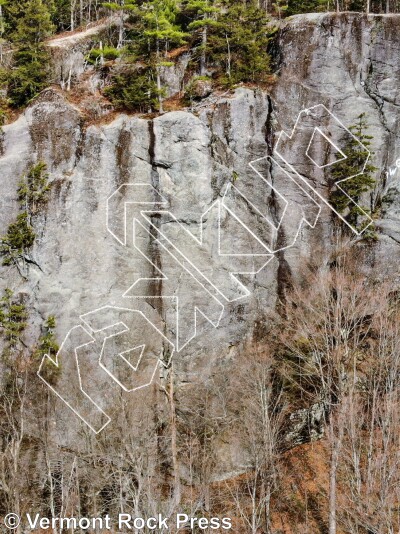 photo of The Main Wall from Vermont Rock