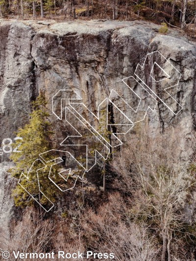 photo of The Steep Wall from Vermont Rock