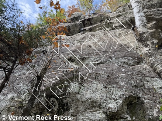photo of Lasso Ledge from Vermont Rock