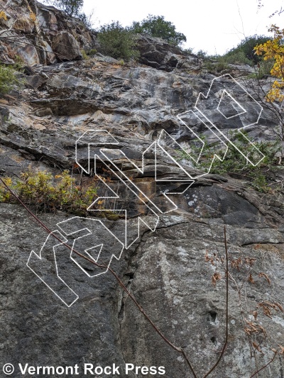 photo of Nichols Ledge from Vermont Rock