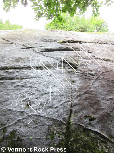 photo of Dave’s Nap, 5.7 ★★ at Bald Hill from Vermont Rock