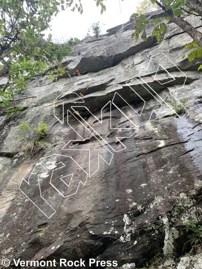 photo of Nichols Ledge from Vermont Rock