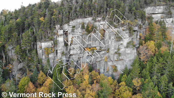 photo of North Cliff from Vermont Rock