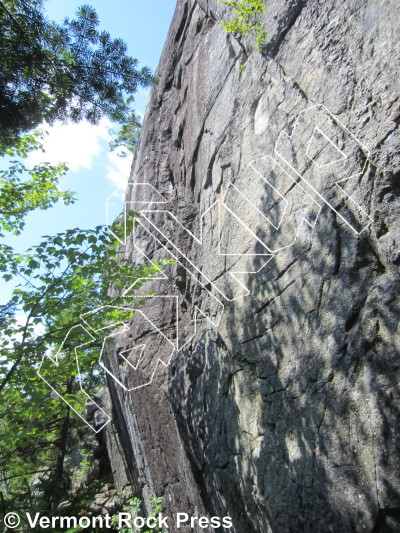 photo of Kingdom Wall from Vermont Rock