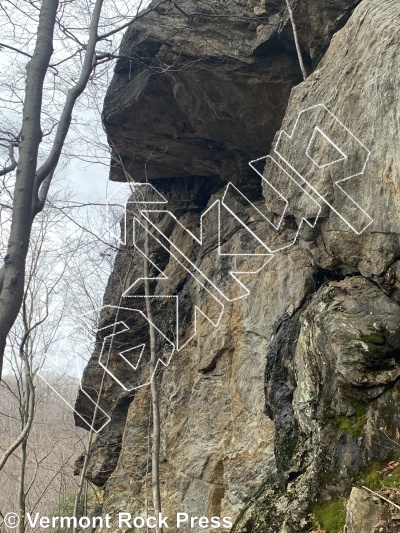 photo of The Main Wall from Vermont Rock