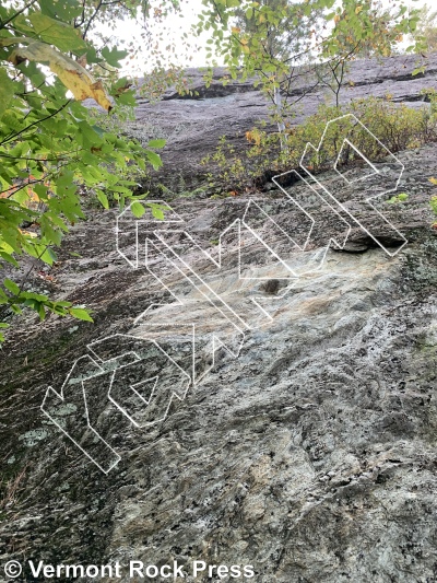 photo of Wild West Wall from Vermont Rock