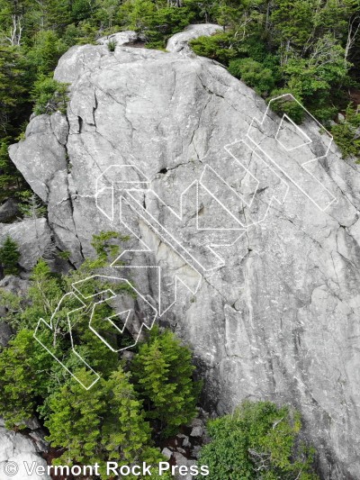 photo of Deer Leap Left from Vermont Rock