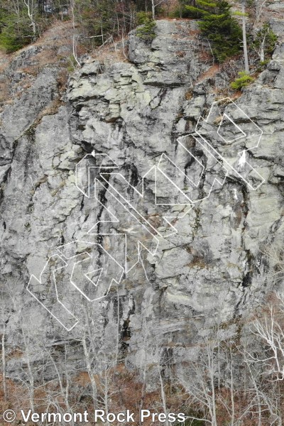 photo of Eagle Ledge from Vermont Rock