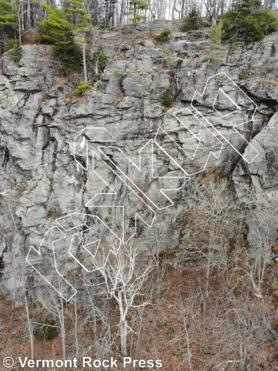 photo of Eagle Ledge from Vermont Rock