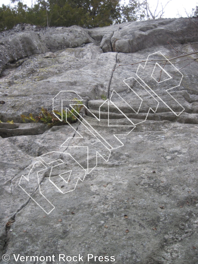 photo of Salamander Slander, 5.10d ★★★ at Pisgah Crag from Vermont Rock