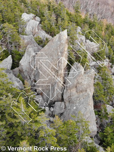 photo of Finger Rock from Vermont Rock