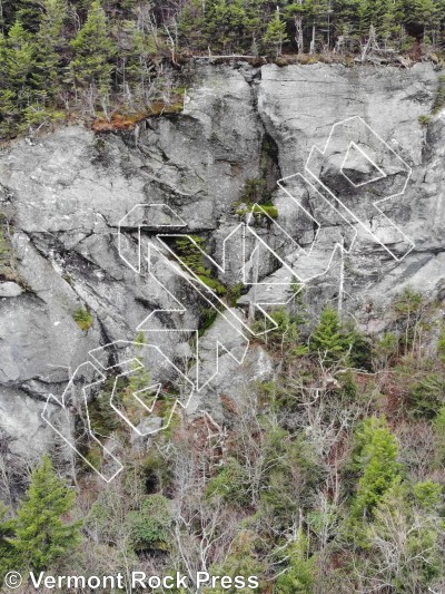 photo of LT Wall from Vermont Rock