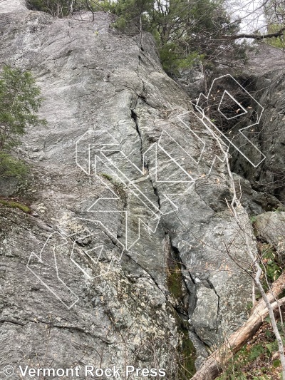 photo of Revolution Wall from Vermont Rock