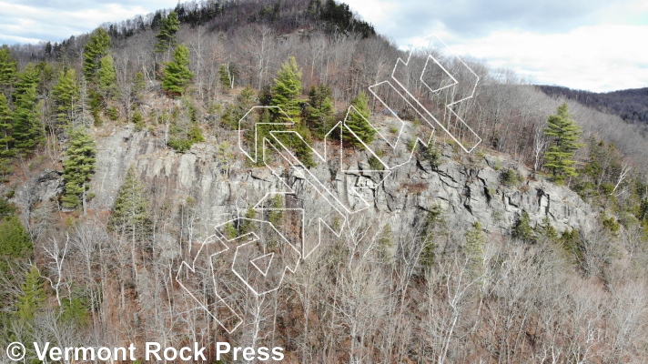 photo of Lasso Ledge from Vermont Rock