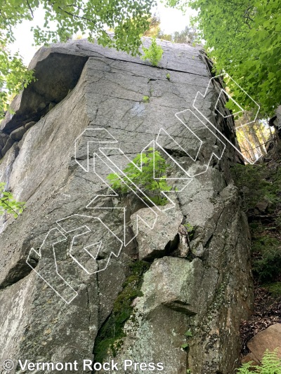 photo of North Cliff from Vermont Rock