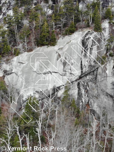 photo of Moosehead Crack from Vermont Rock