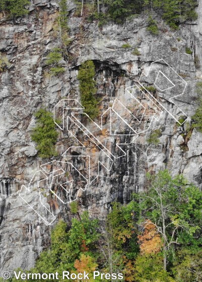 photo of Nichols Ledge from Vermont Rock