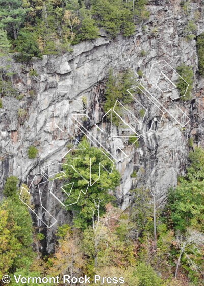 photo of Nichols Ledge from Vermont Rock