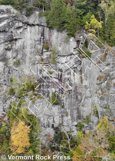 photo of Nichols Ledge from Vermont Rock