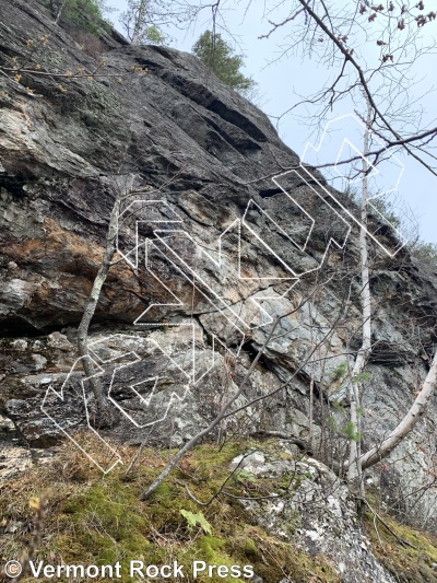 photo of Wild West Wall from Vermont Rock