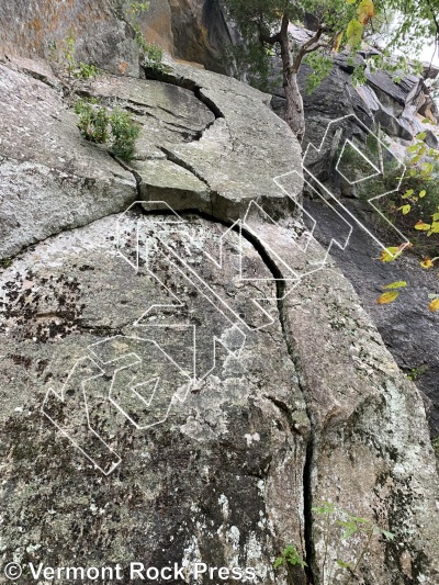 photo of Nichols Ledge from Vermont Rock