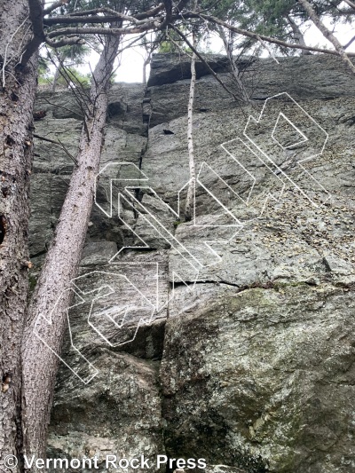 photo of Thieves' Wall from Vermont Rock
