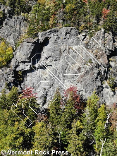 photo of Radius Wall from Vermont Rock