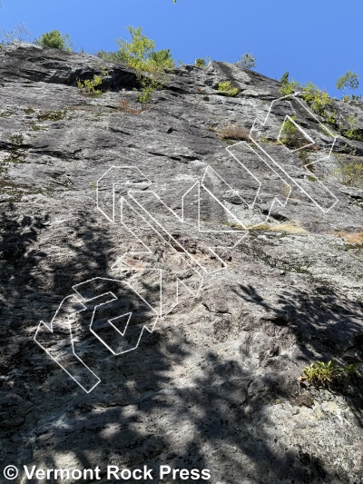 photo of Captain's Crack from Vermont Rock