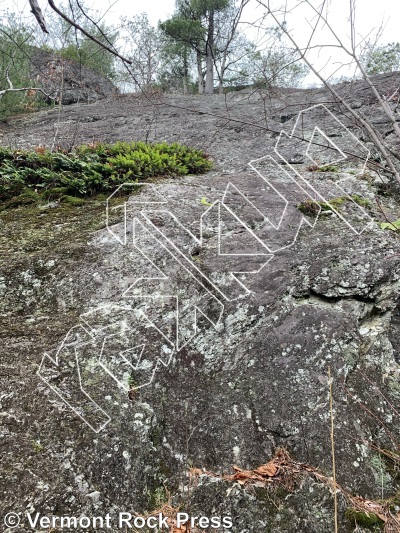 photo of Wild West Wall from Vermont Rock