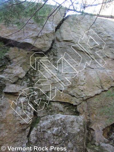 photo of Reptilian Wall from Vermont Rock