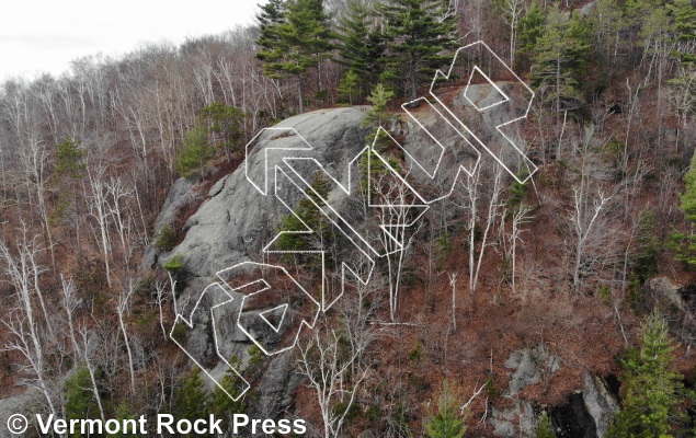 photo of Double Up Dome from Vermont Rock