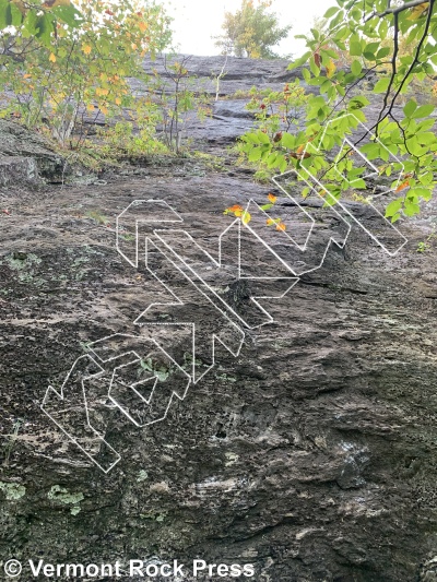 photo of Wild West Wall from Vermont Rock